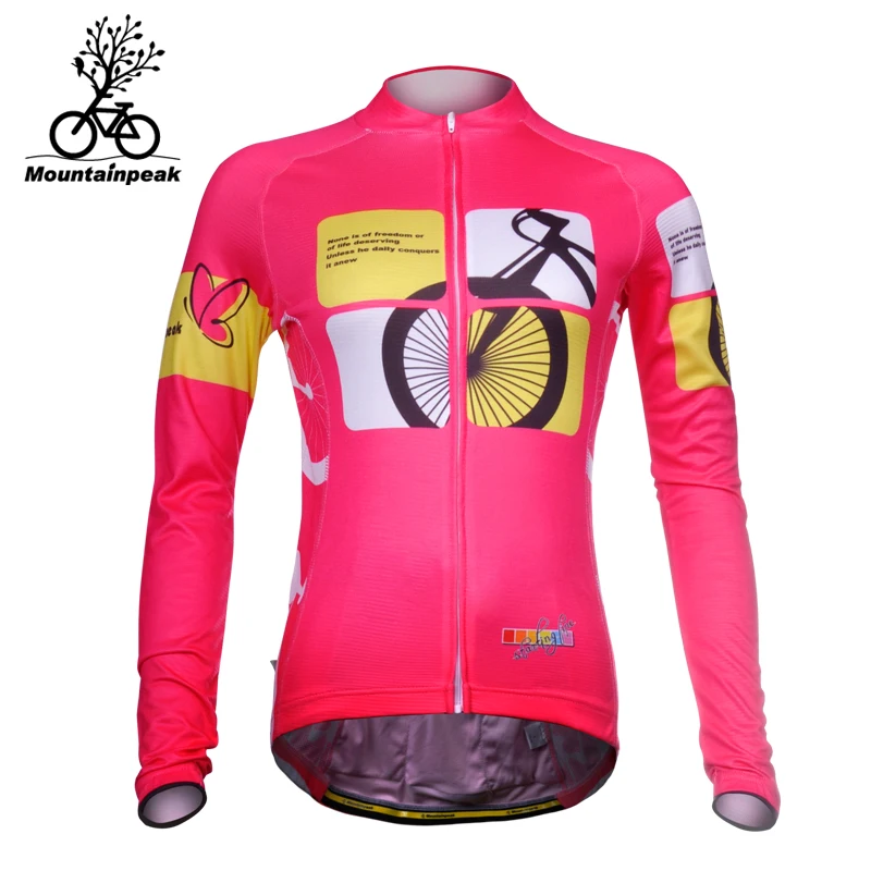 

Mountainpeak Cycling Jerseys for Women Long Sleeve Mountain Bike Riding Jacket Leisurely Maillot Ciclismo Bike Jersey