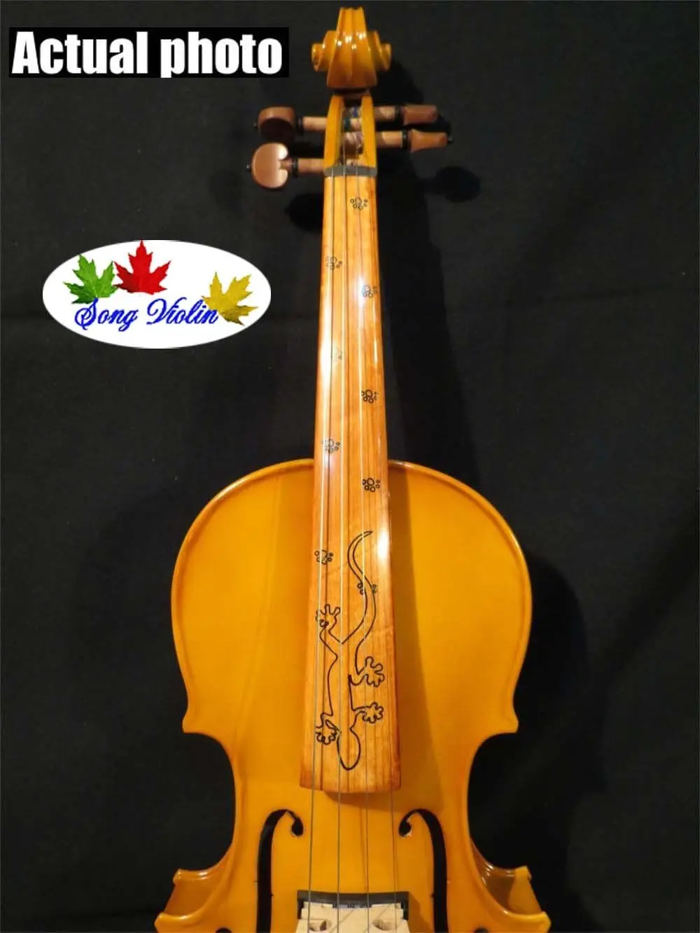 

Yellow colors best craft 4/4 electric violin +Acoustic violin