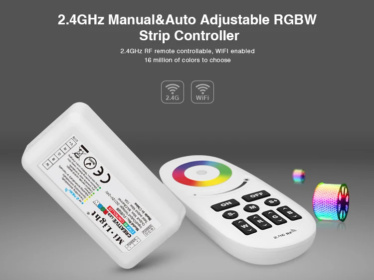 Фото Беспроводной светодиодный контроллер MiBoxer FUT028, 2,4G, RGBW, сенсорная панель, радиочастотный контроллер, автоматическая передача, синхронизация ... №3