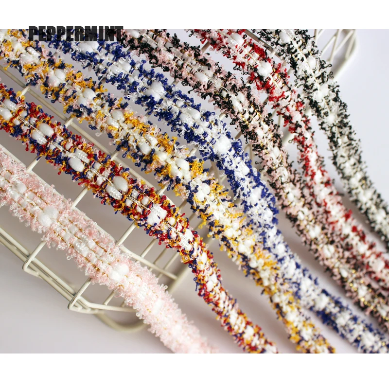 1 ярд 2 см твидовая тесьма жаккардовая плетеная отделка золотой тканый кружевной