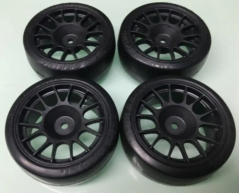 1/10 On Road V spoke Wheel Drift Tire Set for TT01D/E TT02 Kyosho HPI Nitro RS4 3 Evo+ Sprint SPORT 4pcs | Игрушки и хобби