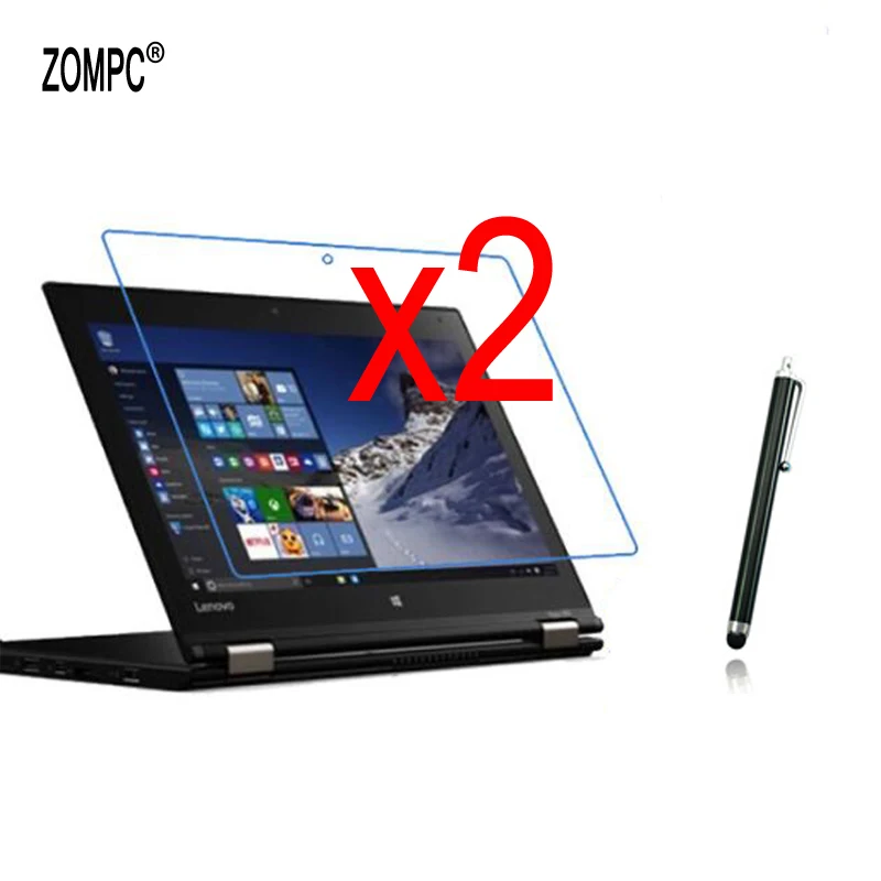 2x защитная пленка + чистая ткань 1x Стилус прозрачная для ЖК экрана Lenovo ThinkPad Yoga 260 12
