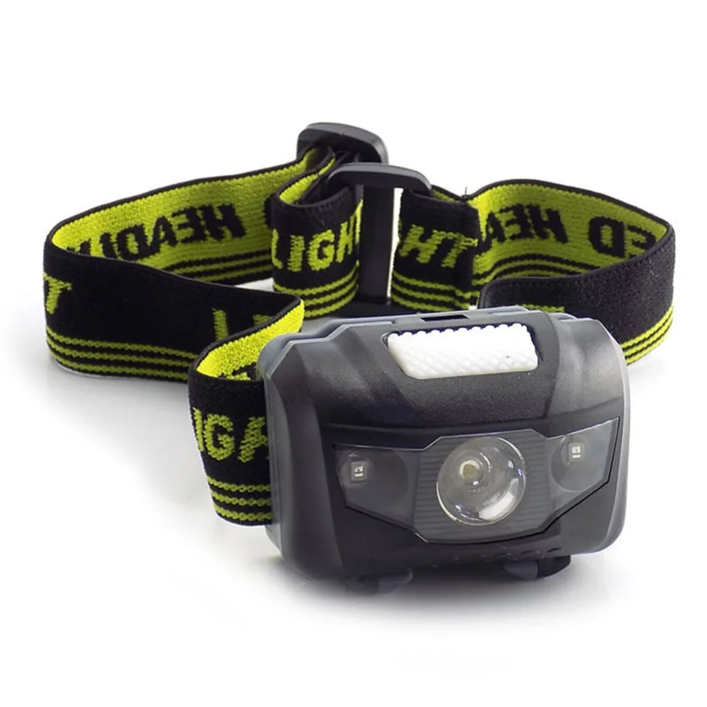 3 светодиодный мини налобный фонарь перезаряжаемый аккумулятор AAA передняя фара