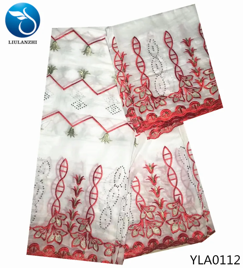LIULANZHI chinese silk fabric embroidered with gold beads cheap for dress 5+2yards/lot new patterns YLA0101-YLA0118 | Дом и сад