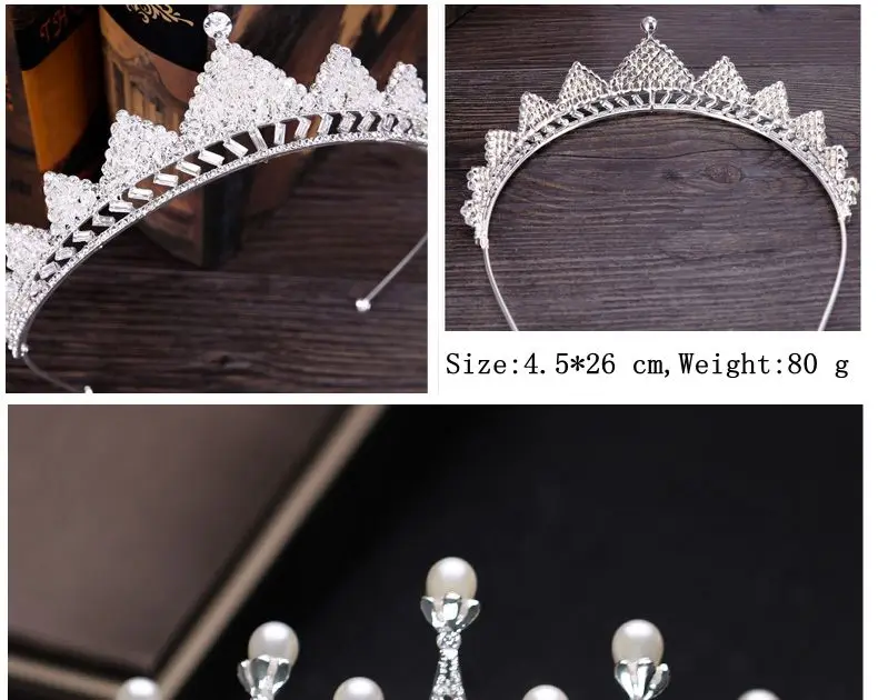 Роскошные серебряные стразы, свадебная тиара, корона, жемчуг, королева, диадема, Корона невесты, головной убор, свадебные аксессуары для волос, тиара, высокое качество