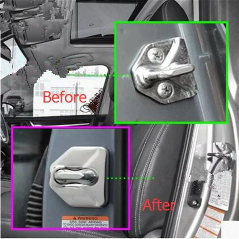 Автомобильный Дверной замок водонепроницаемая защита от ржавчины 4 шт.