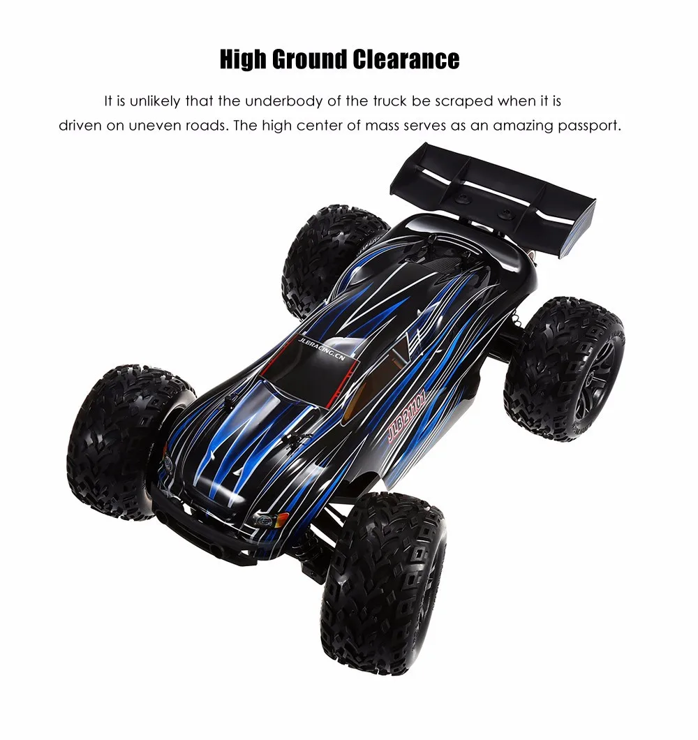 JLB 21101 гоночных автомобилей 1:10 4WD RC бесщеточный внедорожника 80 км/ч Р/У машинки 2.4 ГГц 2CH с защитой от брызг анти-шок колеса