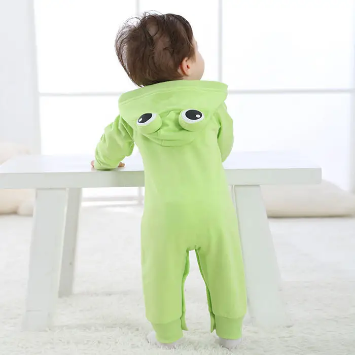

2018 new light green frog Toddler Unisex-baby spring and autmn Jumpsuit Christmas Romper Onesie Outfits Suit with gift 58