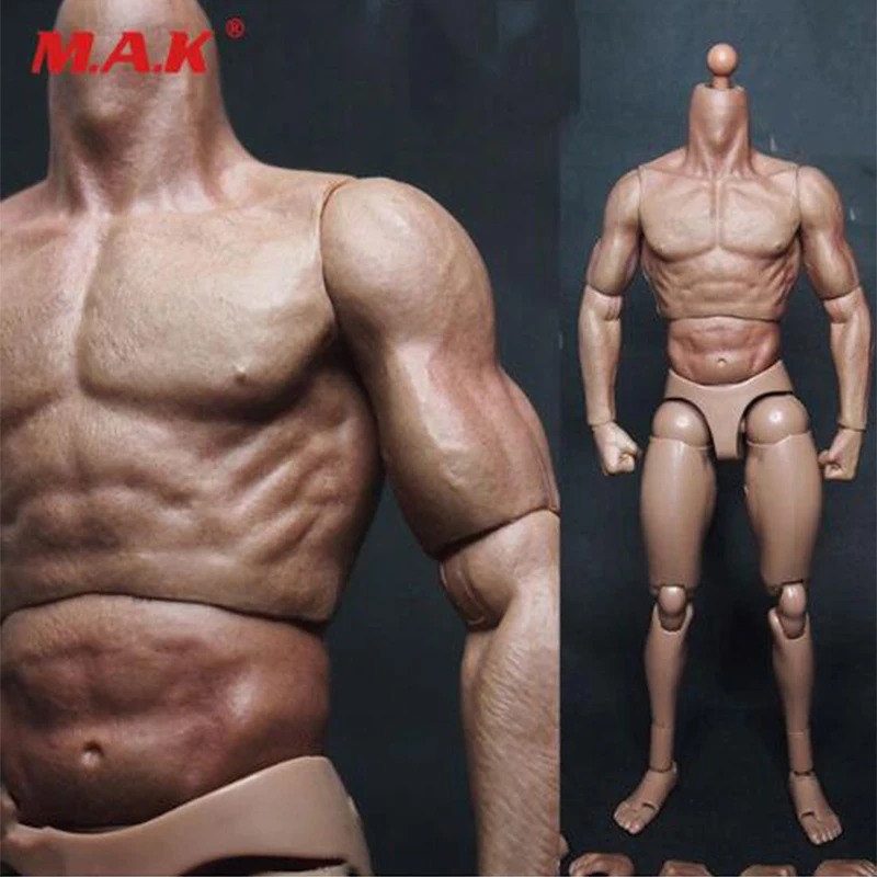 

[Shipping from U.S] 1/6 Scale Male Man Body Figure Military Chest Muscular Body Similar to TTM19 12" Action Figure Toys