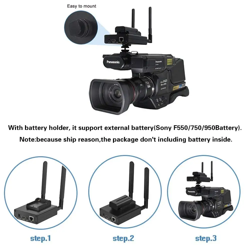 Портативный кодировщик esтруда H.265 HEVC/H.264 AVC с поддержкой Wi Fi и HDMI для прямой