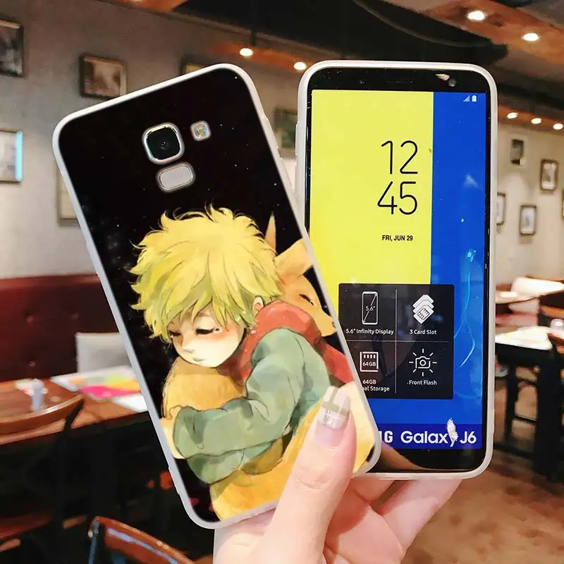 Силиконовый чехол для телефона The Little Prince With the fox матовый Samsung Galaxy j8 j7 j6 j5 j4 j3 Plus Prime