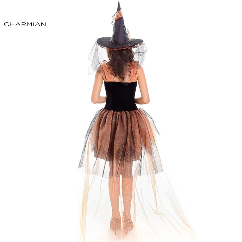 Charmian роскошный костюм ведьмы для женщин сексуальный волшебного момента нарядное
