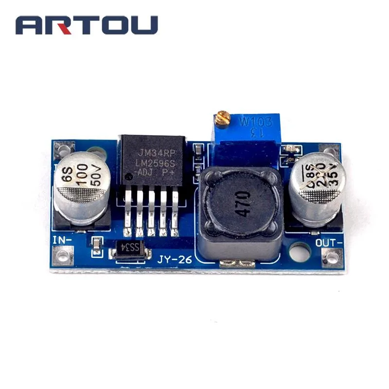 1 шт. понижающий преобразователь напряжения модуль LM2596 выход питания 23 в-30 в Лидер