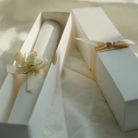 new scrolls design quality soft color invitation scrolls350g imported texture box for weddingbusiness invitation customize