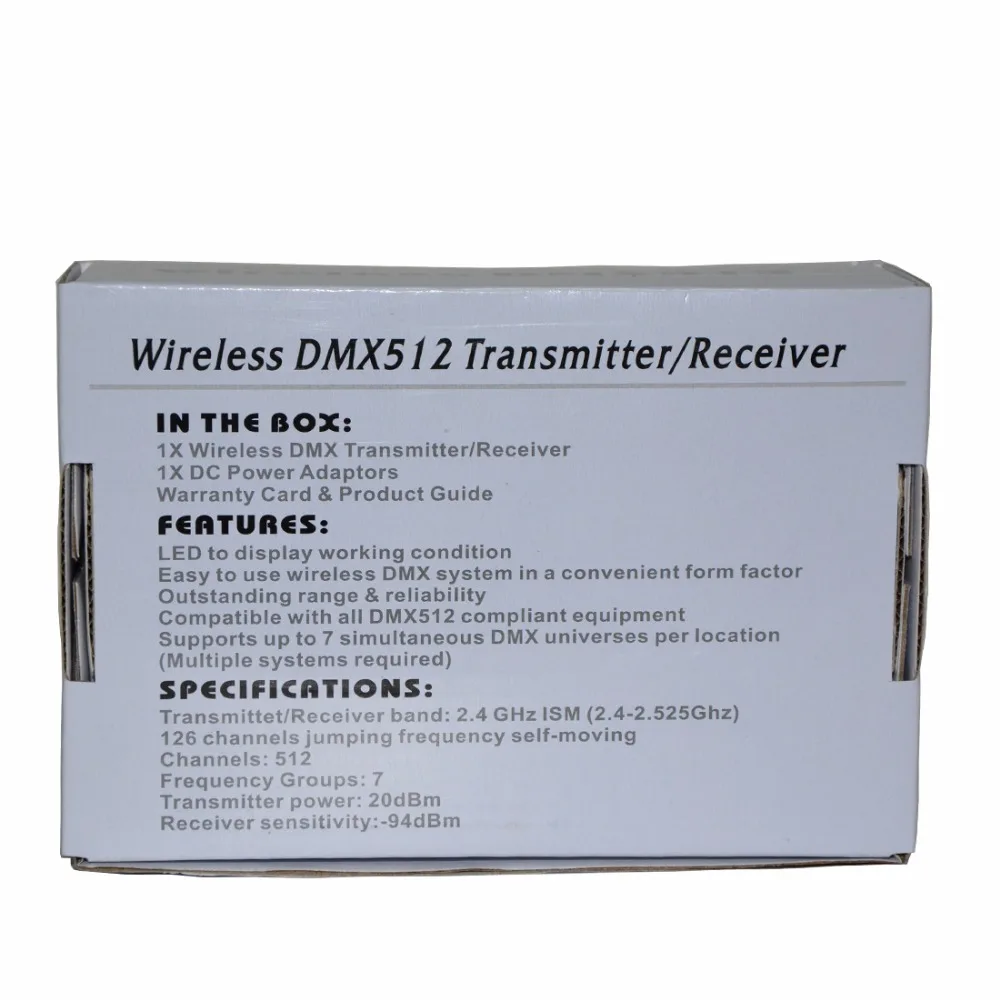 2 Pcs/lot DMX 512 Wireless 2.4G Signal Receipt Transmitter Receiver And Transfer Controller Instead for Moving Head Light | Лампы и