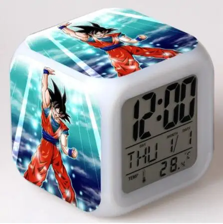 Цифровой 3D будильник Seven Dragon Ball светодиодный Будильник с одним лицом подарок на