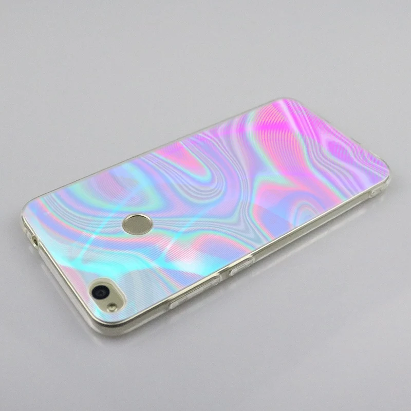 Радужный переливающийся силиконовый чехол для Huawei NOVA 3 3i 4 Honor 7A Pro 7S 6X 7X 8X 8 9 10 Lite Play