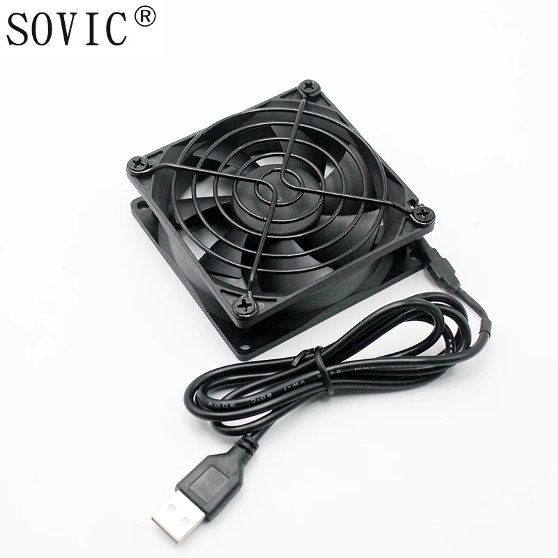 Вентилятор мини размера 1 шт. 5 в пост. Тока USB портативный Супер Бесшумный ПК
