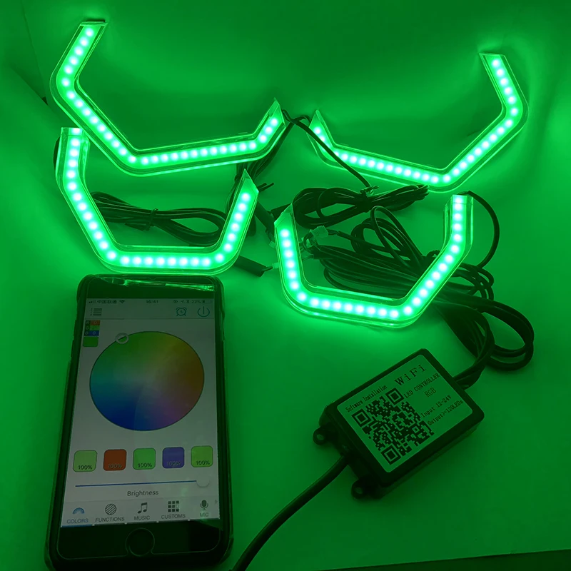 WI-FI с несколькими цветами RGB Цвет M4 знаковые Стиль светодиодный хрустальный Ангел