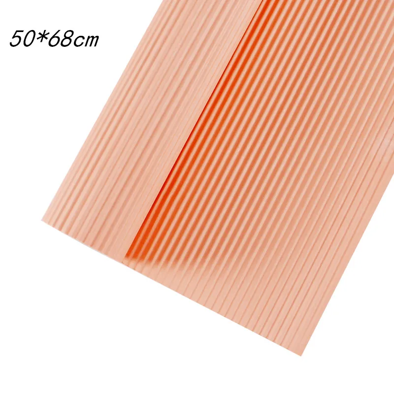 B 20 шт одноцветная гофрированная бумага 50*68 см DIY ремесло мятая бумага для свадьбы упаковка для букета оберточная бумага - Цвет: B