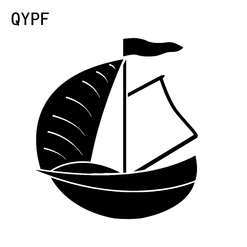 QYPF 12 7*14 2 см модный Декор для парусного спорта виниловый светоотражающий силуэт C16