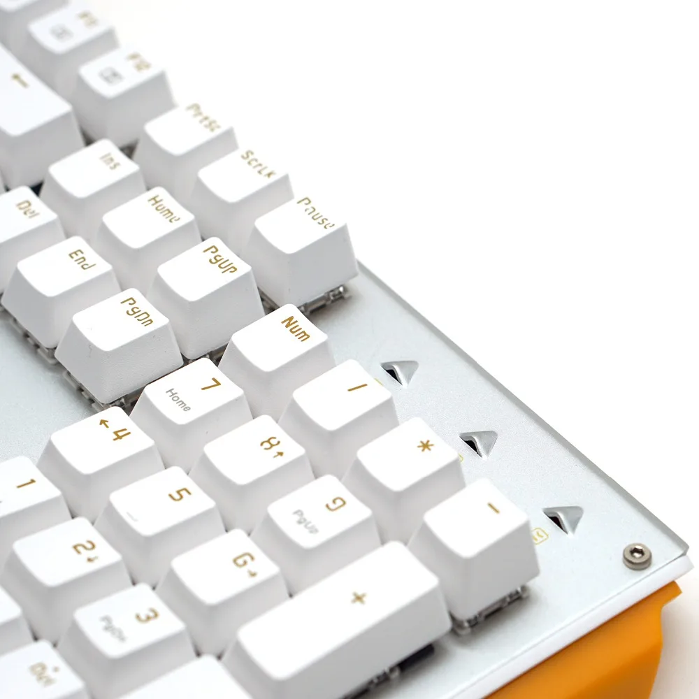 Механическая клавиатура 104 клавиш USB Проводная игровая клавиатура гриф с Gateron Черный Синий переключатель для ПК геймеров ноутбук, без подсветки