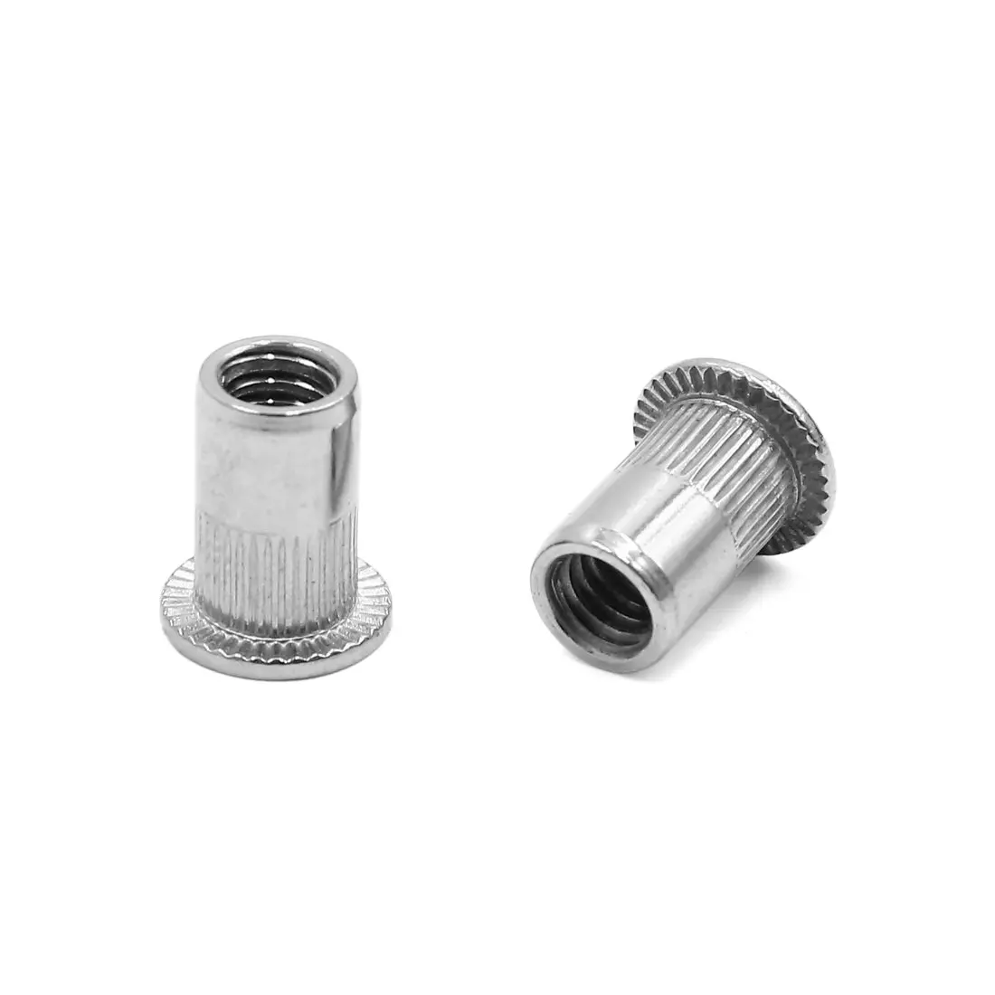 Uxcell 40 шт 304 нержавеющая сталь 1/4 20 UNC плоская головка заклепки гайка вставка