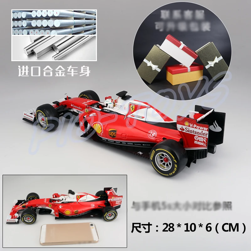Рождественский подарок модель Φ F1 1/18 Коллекционная гоночного автомобиля