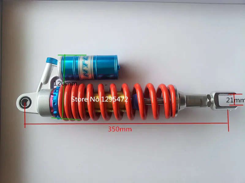 Универсальный Воздушный амортизатор с пружиной 10 мм и вилкой 350 для honda yamaha suzuki