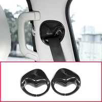 2pcs for land rover discovery 5 7 seats 2017 2018 lr5 l462 abs matte chrome front row safety belt cover trim car accessories