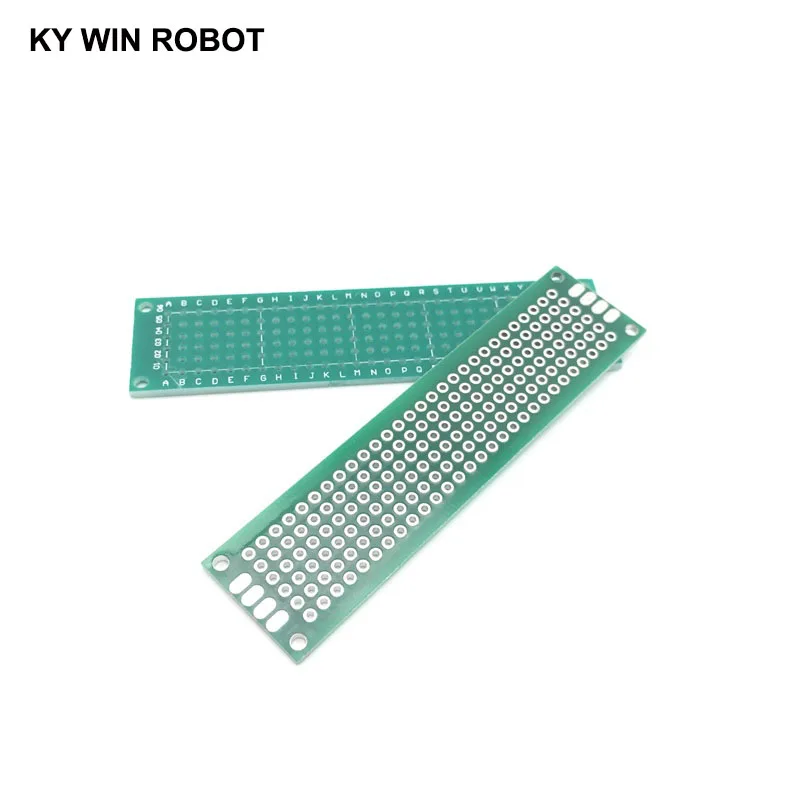5pcs 2x8cm 20x80 mm Single Side Prototype PCB Universal Printed Circuit Board Protoboard For Arduino | Электронные компоненты и