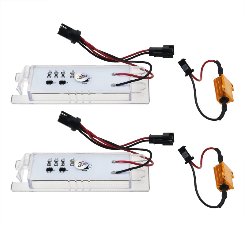2 шт. 18 LED 3528 SMD номерной знак свет Автомобильная Лампа 6000K для Zafira B 05 11/Astra H 04 09/Corsa D 06