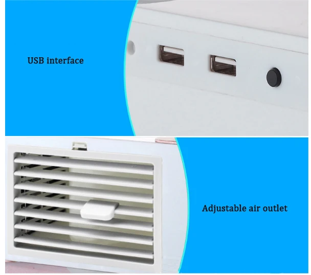 Вентилятор холодного воздуха с usb-зарядкой Мини тихий холодильник настольная
