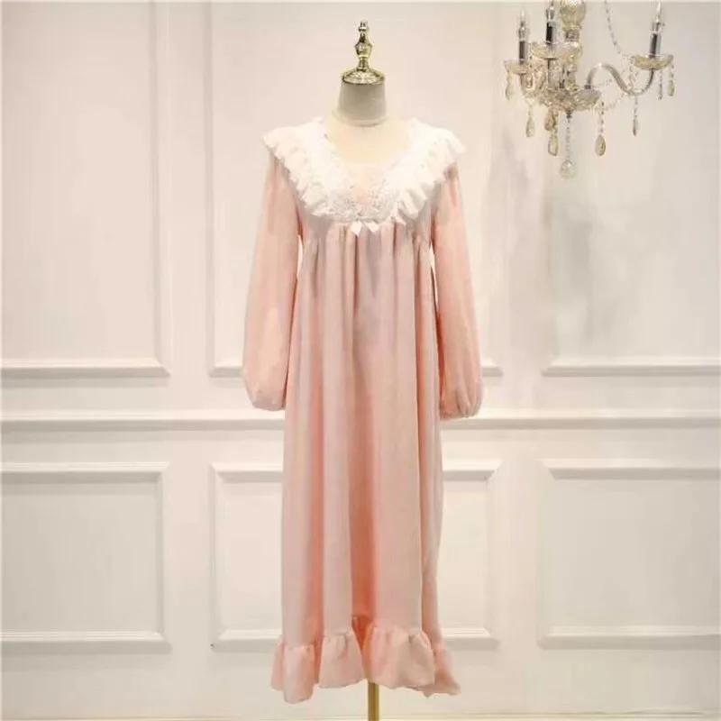 Женская длинная ночная рубашка зимняя одежда для сна|long nightgown|nightgown sleepwearwomens long
