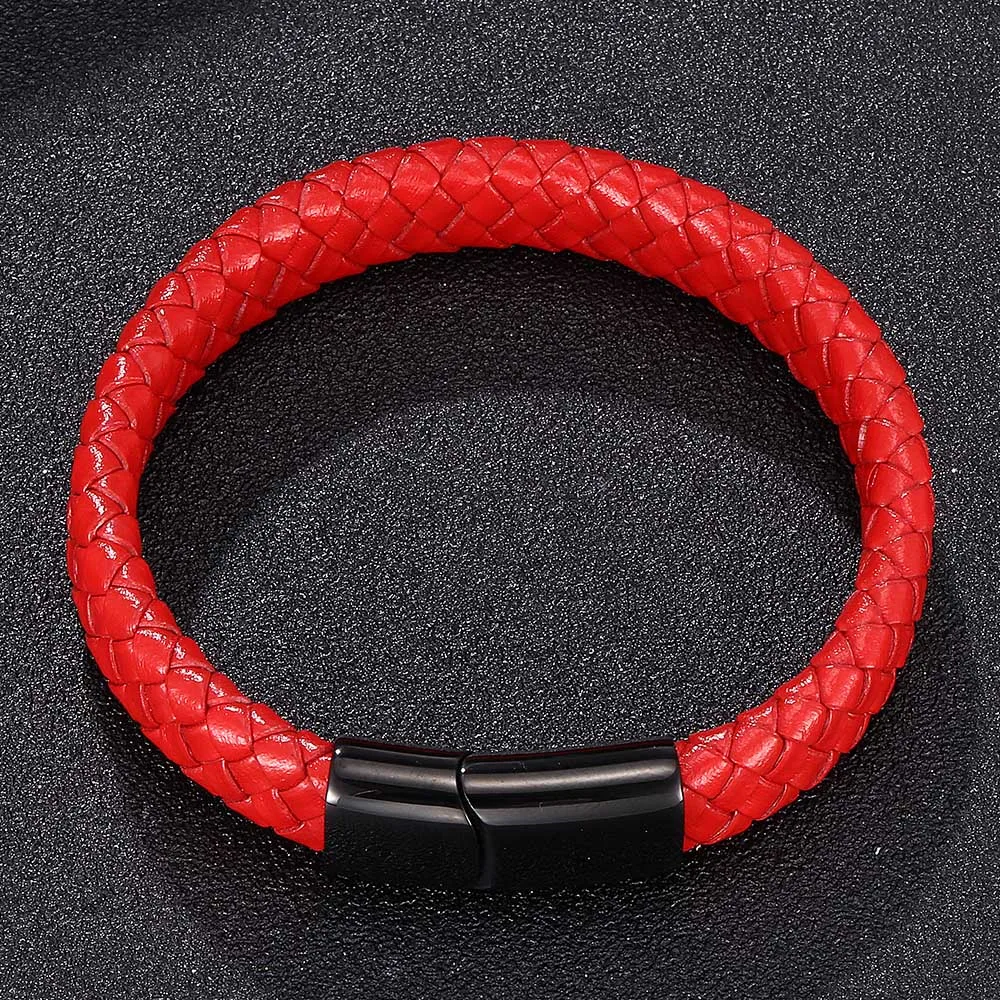 Мужской браслет классический из нержавеющей стали с магнитной пряжкой E0022 2019 |