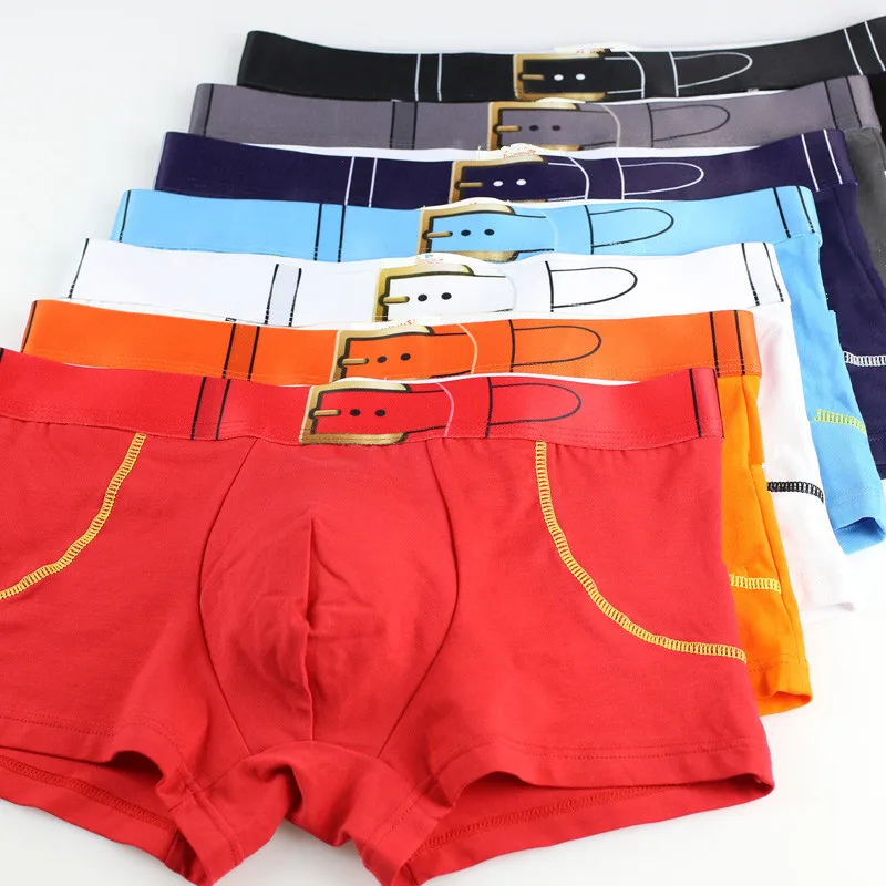 

Brand New Men's Boxer Shorts Fashion Man Cotton Underwear Bermuda Breathable Men Boxers Underwear 2018 Gay Comfy Short Sleepwear