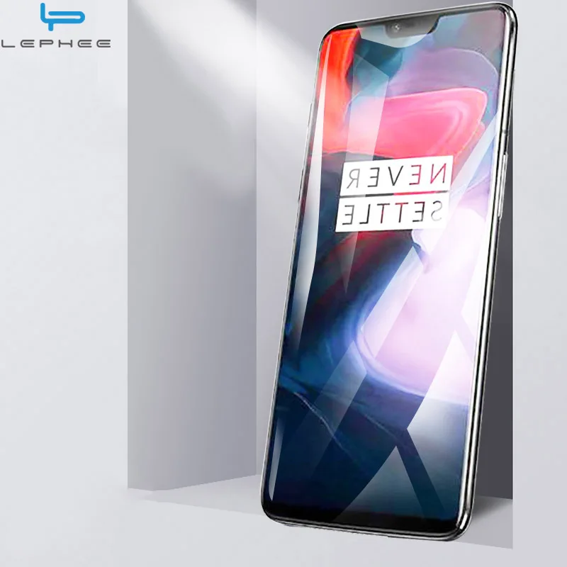 Lephee для One Plus 6 Экран протектор OnePlus закаленное Стекло 2.5D полное покрытие пленки