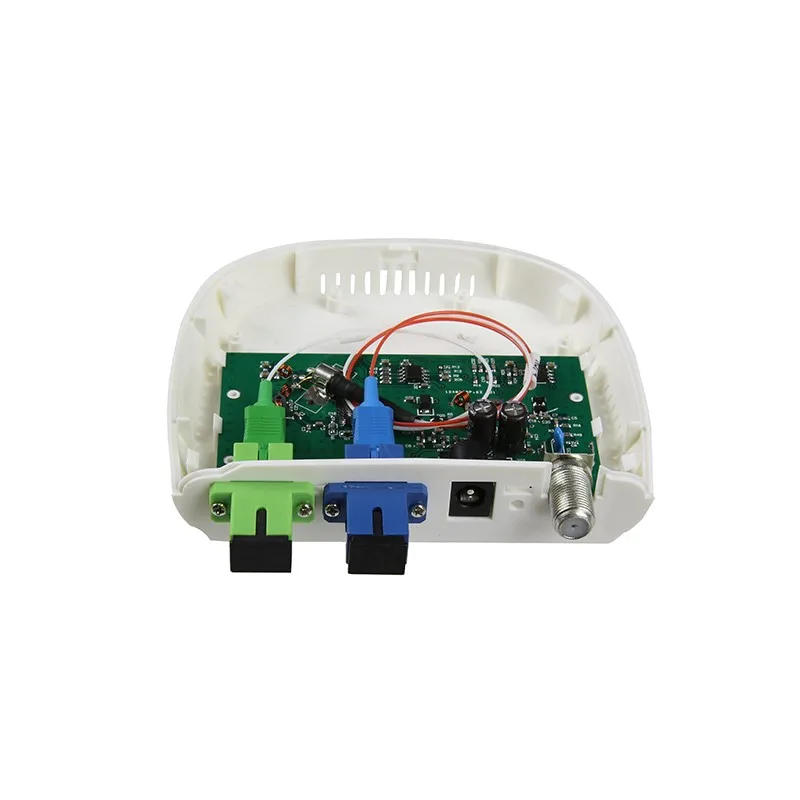 Оптоволоконный FTTH оптический приемник SC/APC-SC/UPC с WDM и AGC мини-узел Внутренний оптический приемник с белым пластиковый чехол