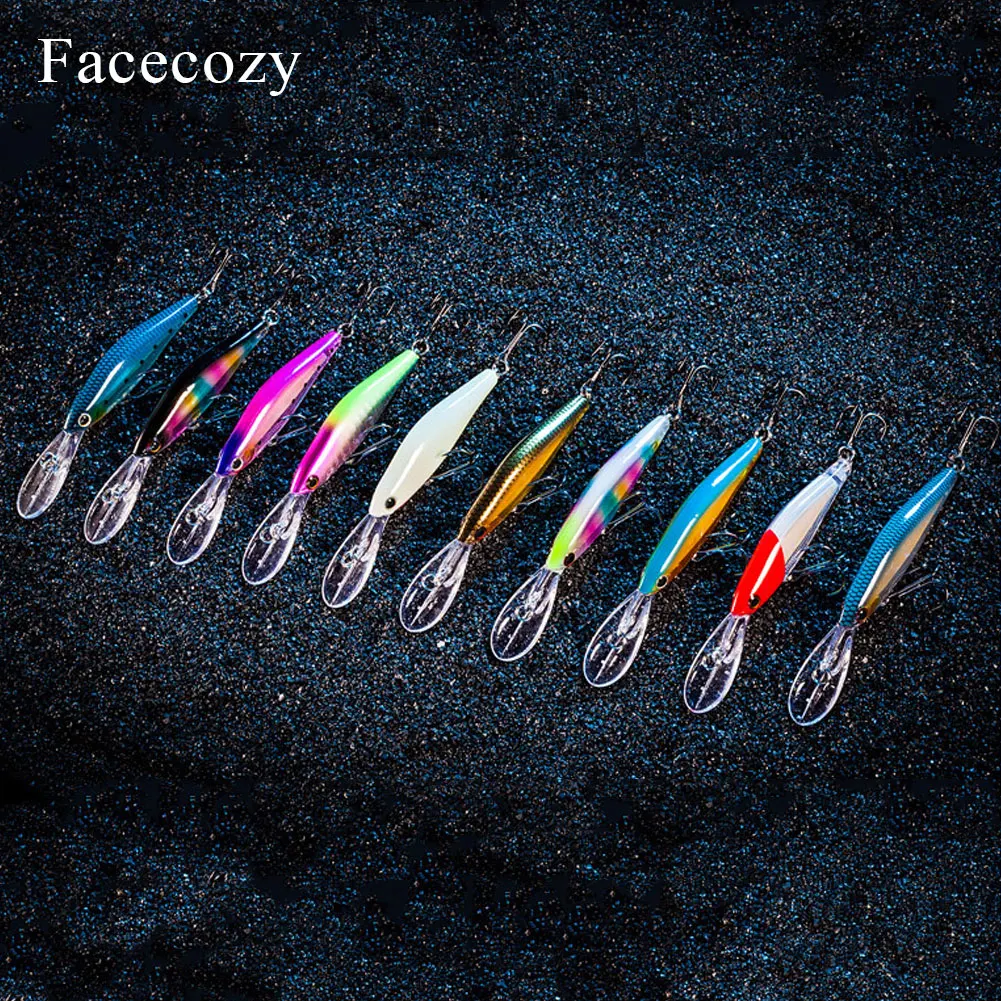 Facecozy 1 шт. светящаяся плавающая рыболовная приманка для рыбалки встроенный
