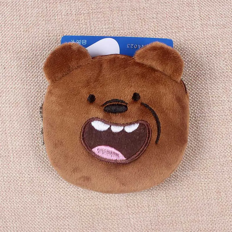 Горячая Распродажа Kawaii Мультяшные медведи для детей, новинка, плюшевый Кошелек для монет, кошелек на молнии, кошелек для детей, девочек, женщин, для подарков