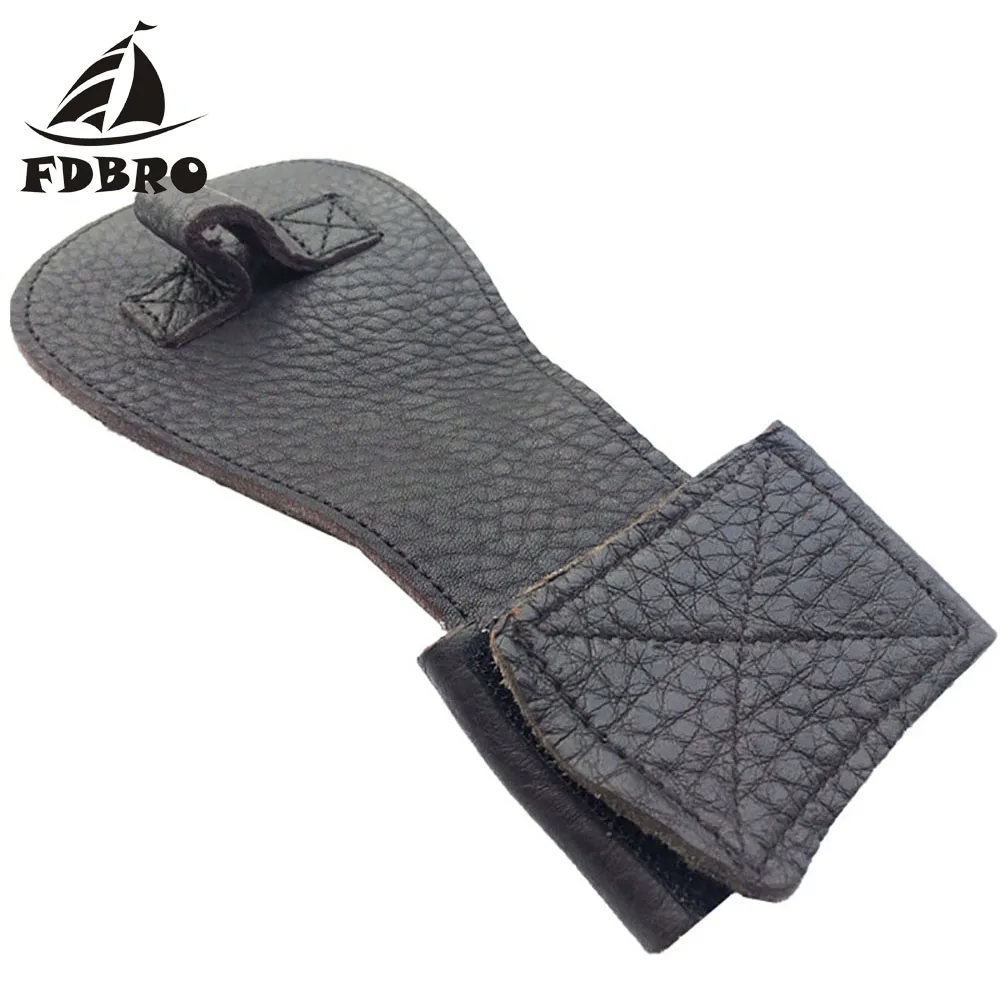 Кожаные Перчатки для фитнеса FDBRO одежда тяжелой атлетики ношение на запястье