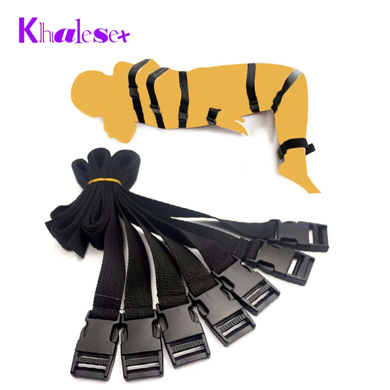 Комплект для бондажа Khalesex 7 шт./компл. секс игрушки взрослых пар женщин|sex bondage|toys for