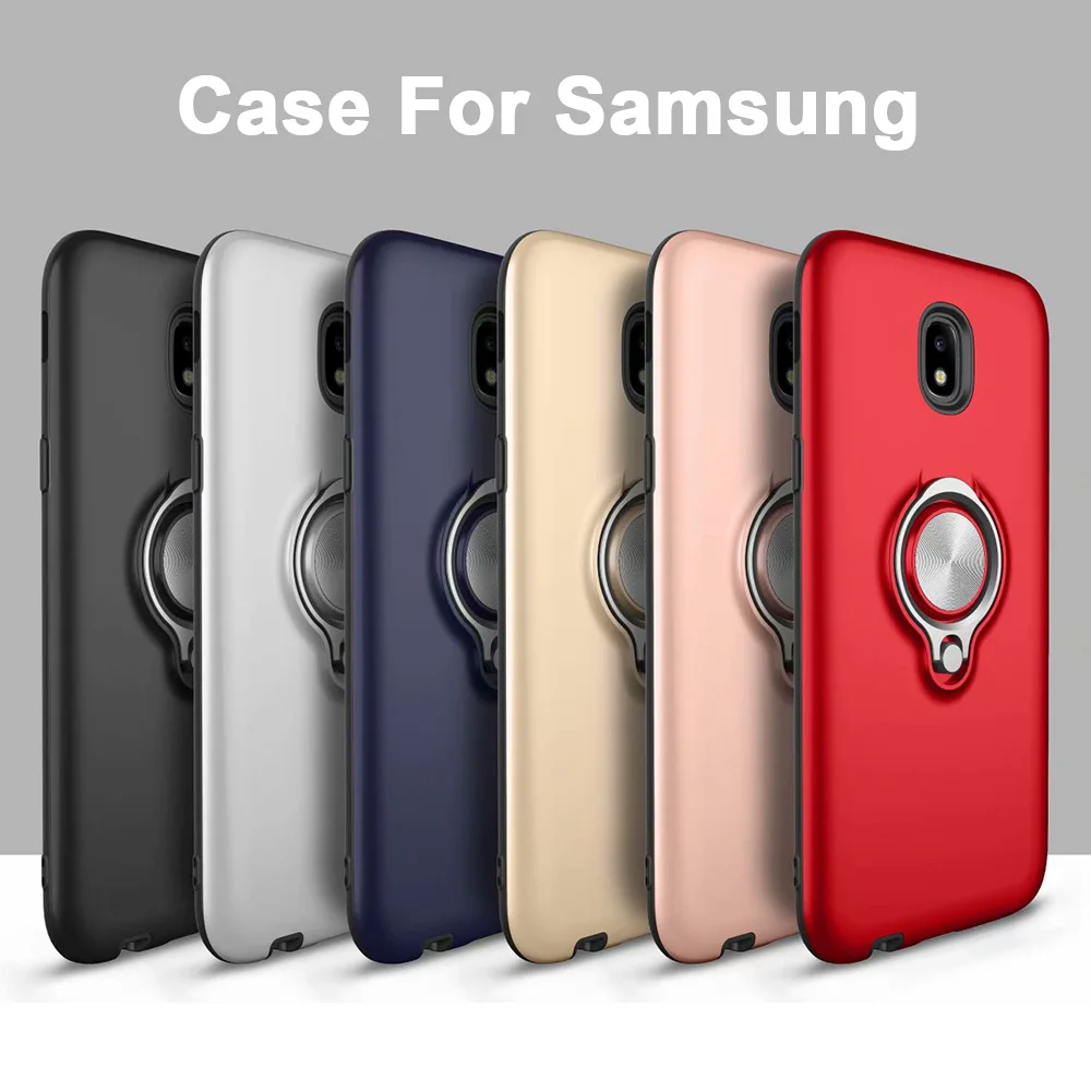 For Samsung Galaxy J3 J5 J7 Pro 2017 Case Holder Stand Magnetic Suction Finger Ring J330 J530 J730 |