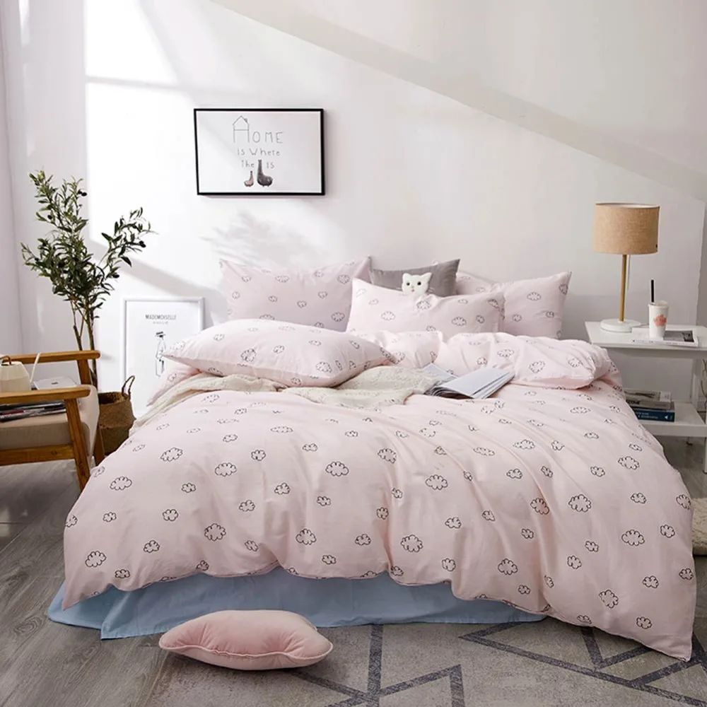 Жираф, лев мультфильм INS 3/4 шт набор постельных принадлежностей Bedlinens Твин queen King настроить Размеры простыня наволочки