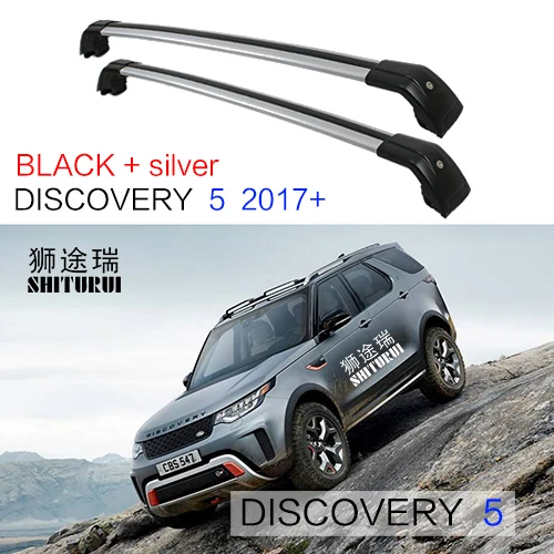 B discovery 5 SHITURUI 2 шт. штанги на крышу для Land Rover discovery 3 4 discovery5 Evoque сплав боковые штанги поперечные Рейлинги на крышу багажника - Цвет: B discovery 5