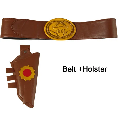 belt holster История игрушек Вуди Косплей Костюм Хэллоуин косплей костюм Ковбой маскарадный костюм Вуди костюм на заказ - Цвет: belt holster
