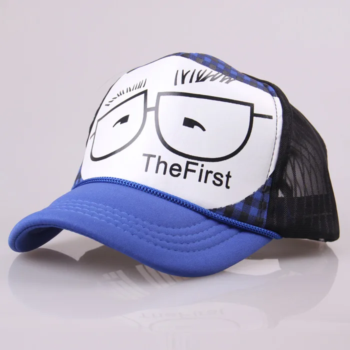 Милые летние сетчатые дышащие шляпы с буквенным принтом для мужчин и женщин