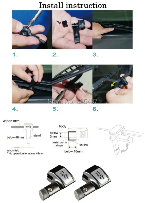 Универсальная подставка для автомобильного стеклоочистителя аксессуар левого