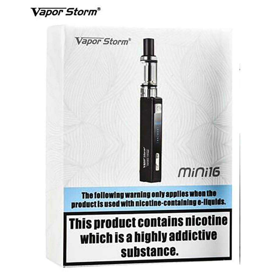 Оригинальный набор Vapor storm mini16 испаритель с аккумулятором 900 мАч вейп-набор баком