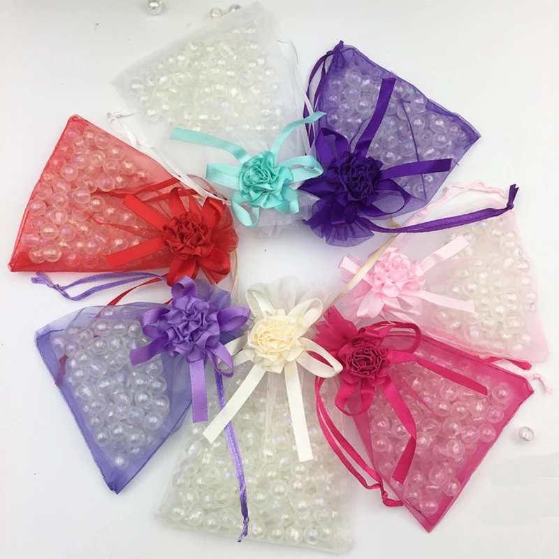 50 шт. маленькие сумки из органзы 9 х12 см|jewelry pouch|packaging jewelryjewelry packaging pouche |